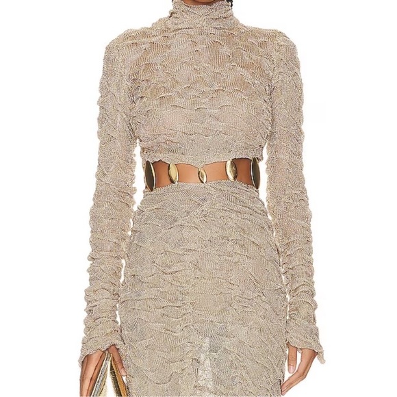 Simkhai Karissa metallic gown - NWT- size small - Picture 8 of 16